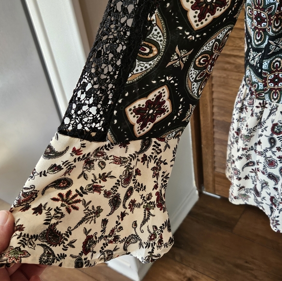 Pretty, dark green, boho blouse. - Picture 5 of 11